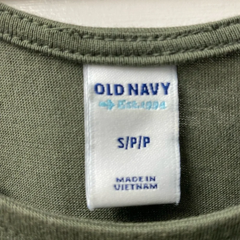 🫒Old Navy • olive green sleeveless dress • S • EUC - Picture 4 of 6